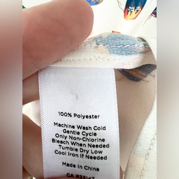 Talbots teacup teapot blouse quirky unique royal tea tea party blouse fun office - Picture 5 of 8